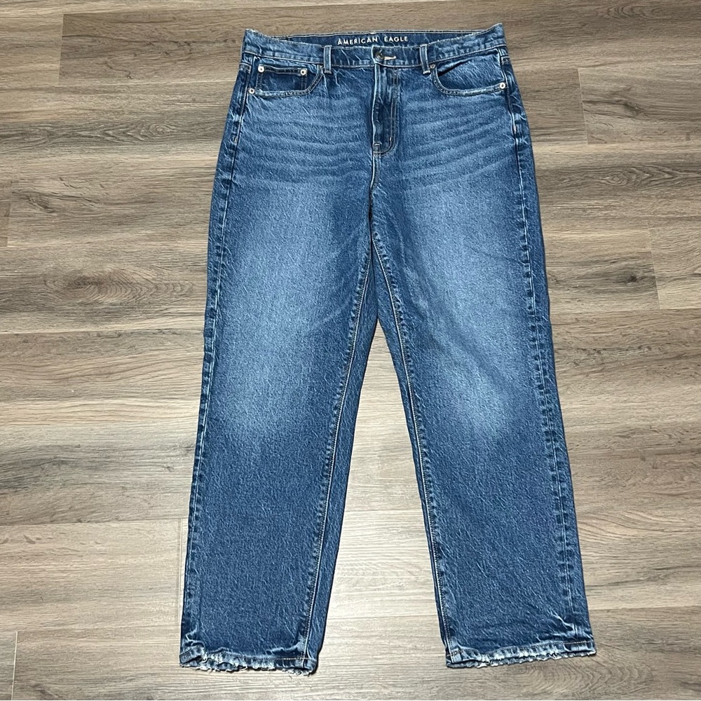American Eagle Outfitters Women’s Straight Leg Jeans - Blue